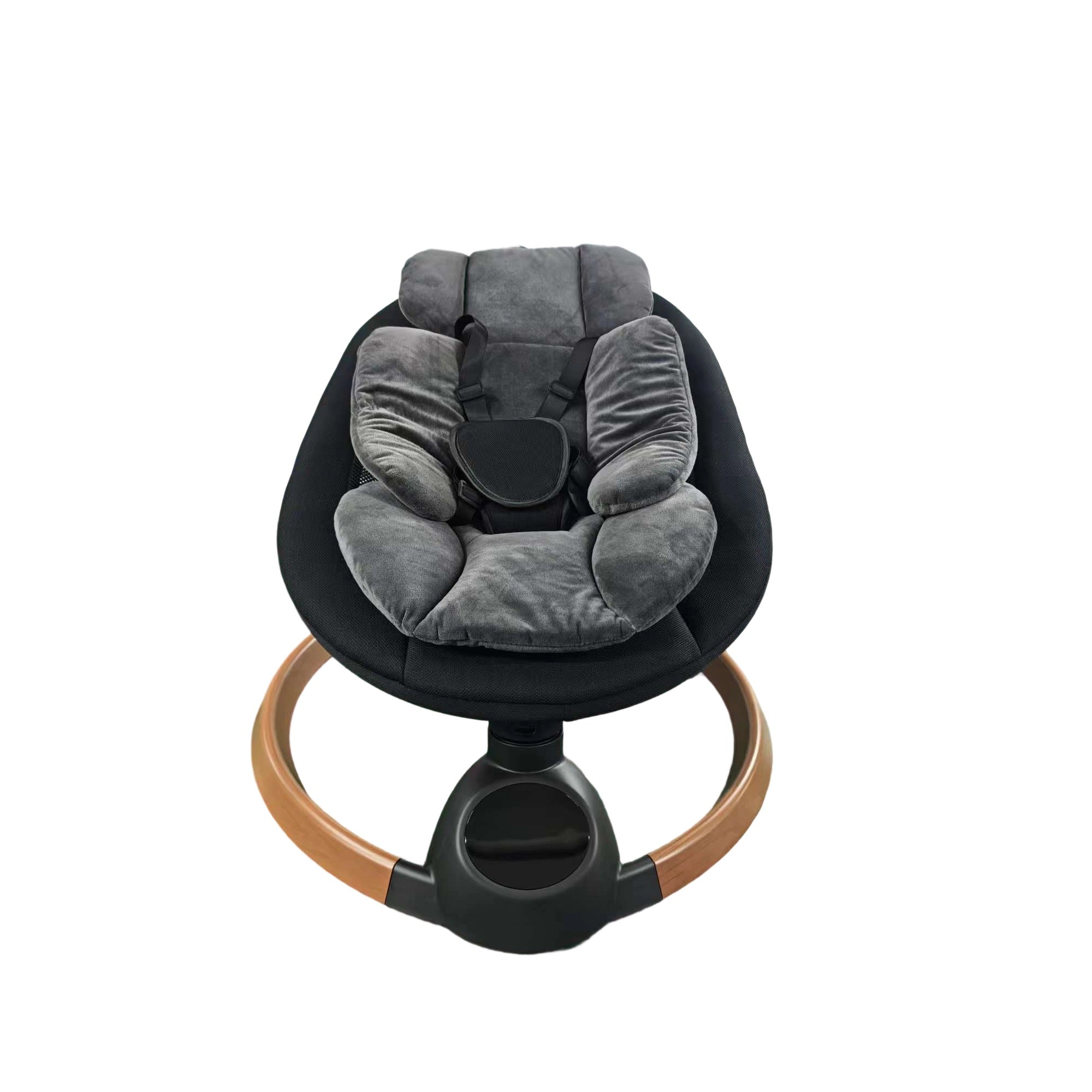 TouHeart Electric Baby Swing for Infants, Bluetooth Remote Control, 5 Sway Speed, 10 Lullabies, Black